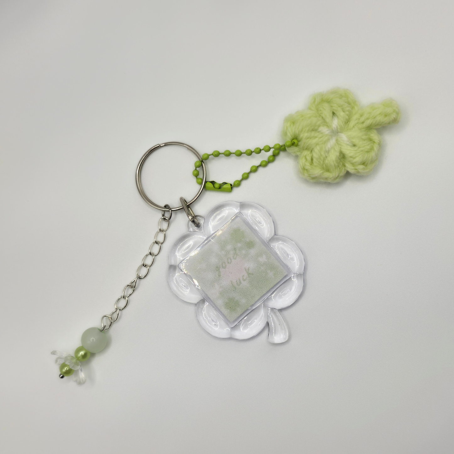 Good Luck Lucky Clover Keyring