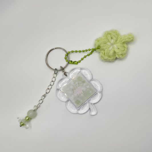 Good Luck Lucky Clover Keyring