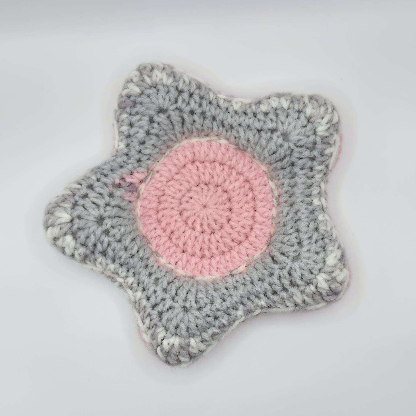 Puffy Plush Star Trinket Dish/Coaster | Blush Ombre