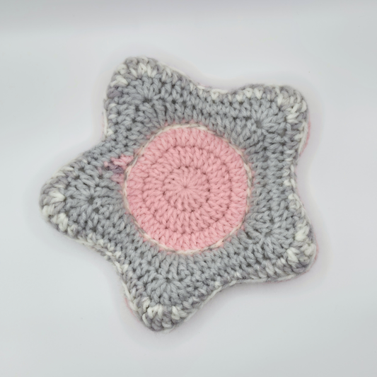 Puffy Plush Star Trinket Dish/Coaster | Blush Ombre