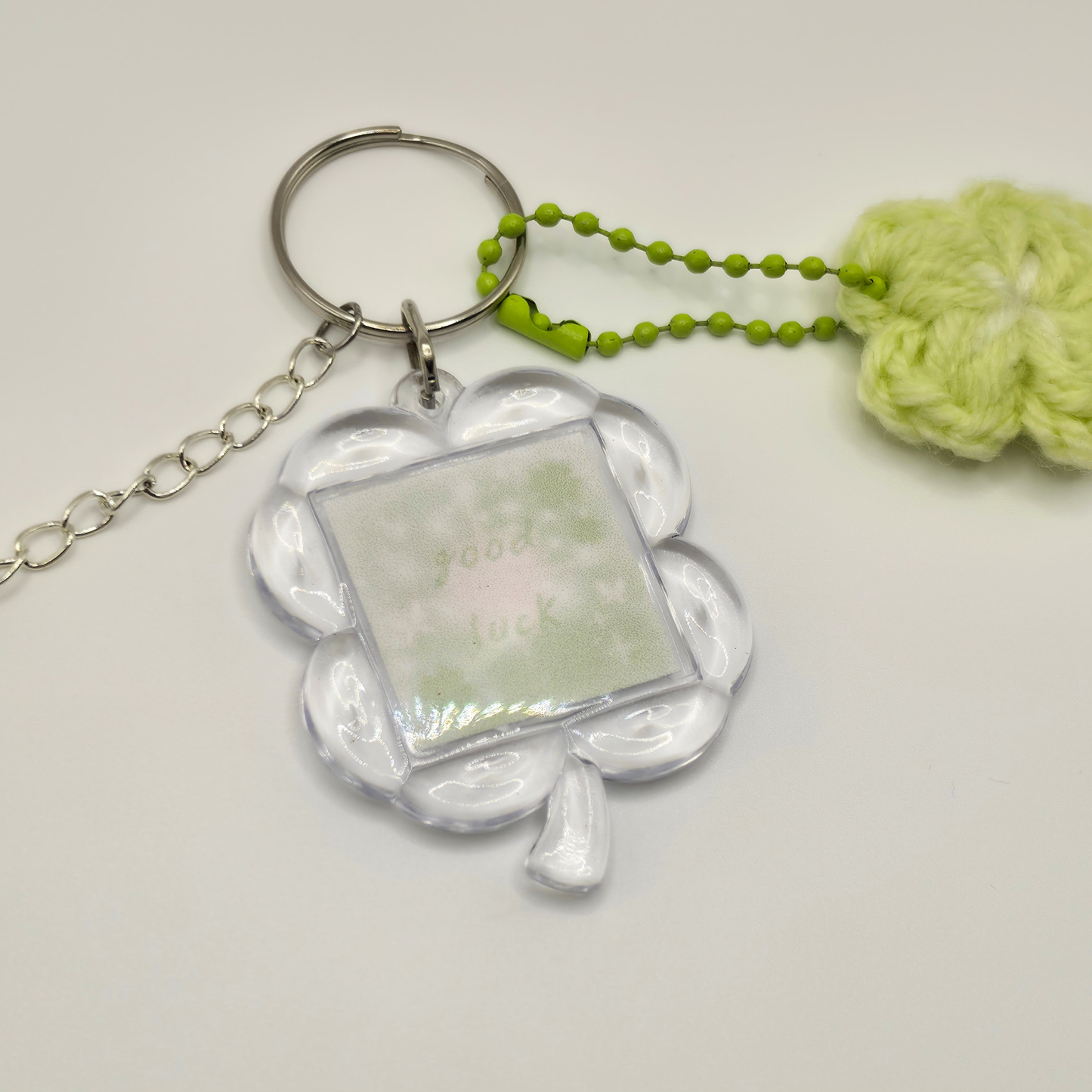 Good Luck Lucky Clover Keyring