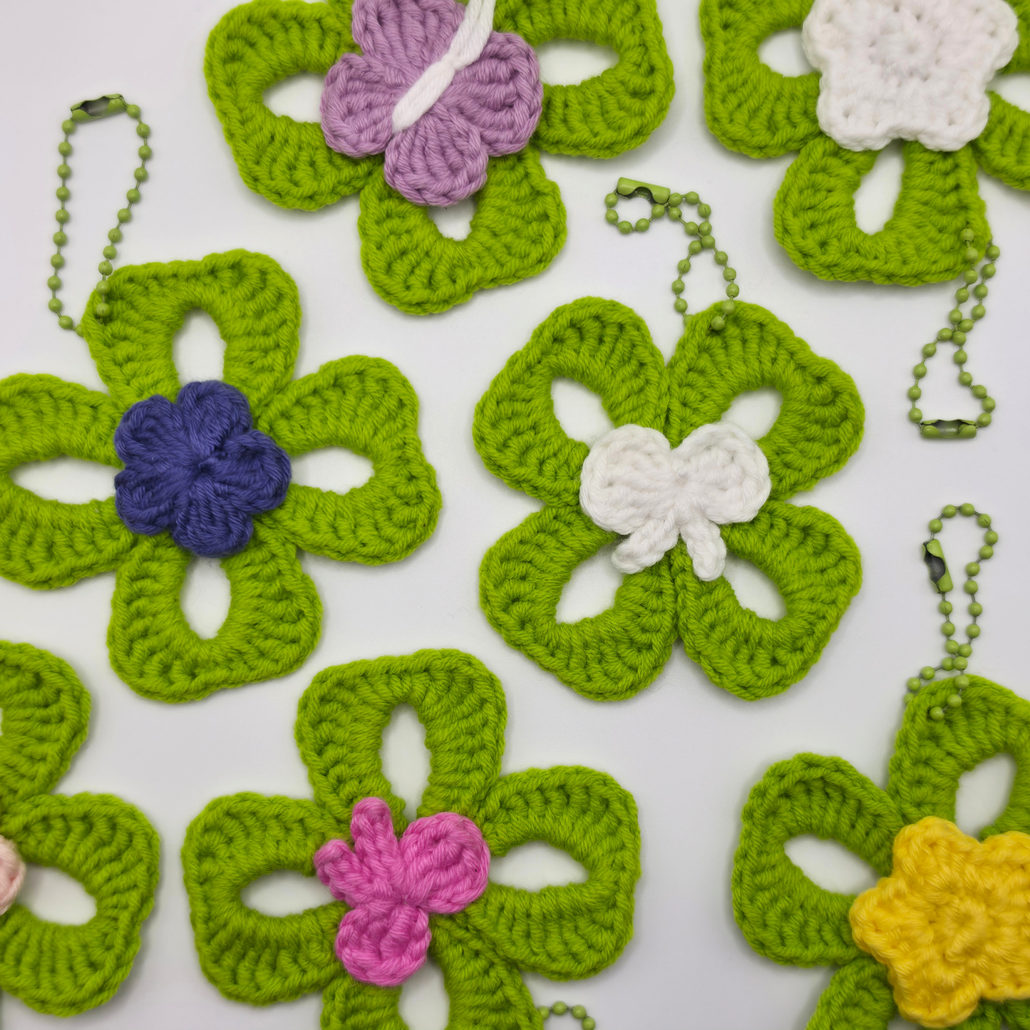 Patch Four-Leaf Clover Bag Charm