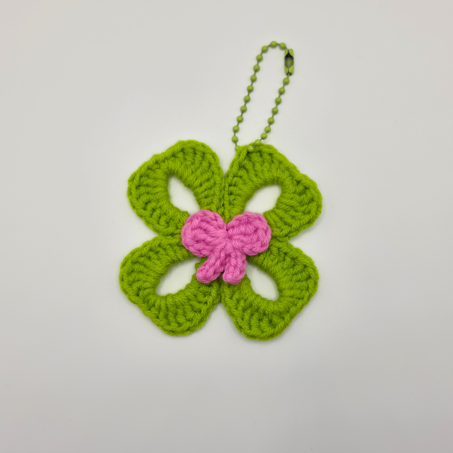 Patch Four-Leaf Clover Bag Charm