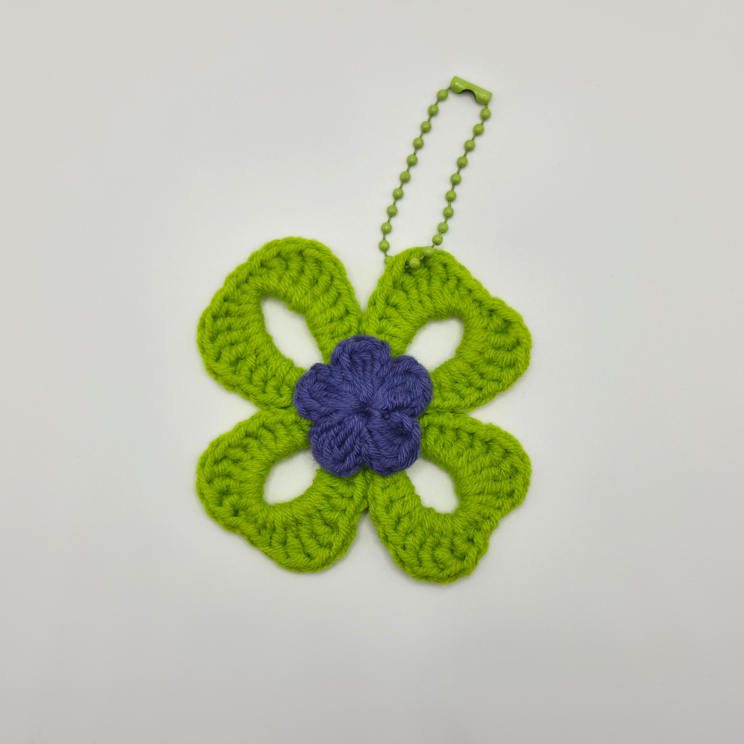 Patch Four-Leaf Clover Bag Charm