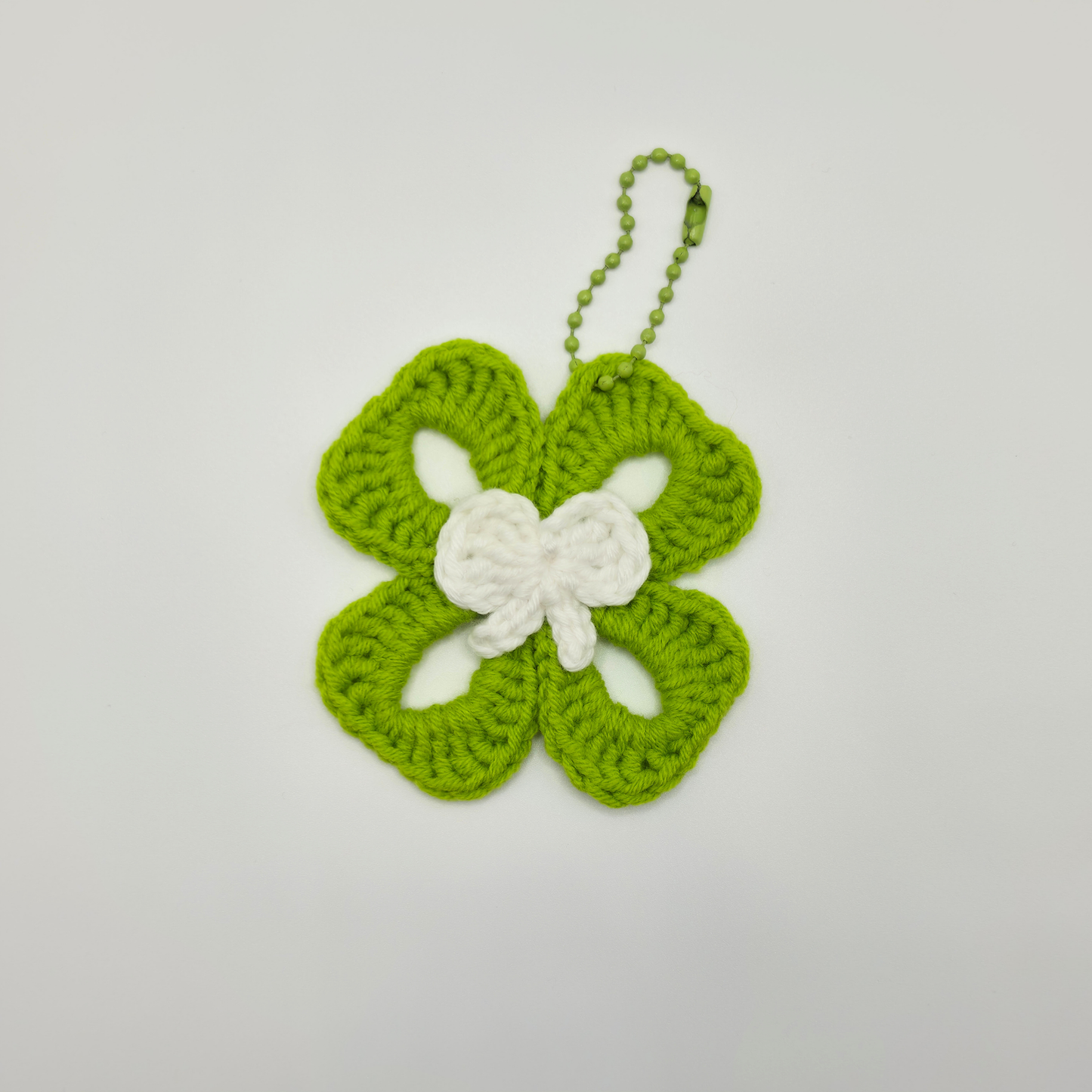 Patch Four-Leaf Clover Bag Charm