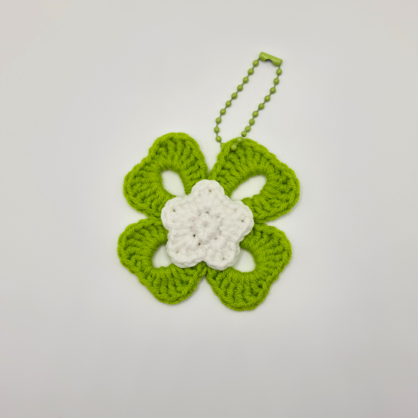 Patch Four-Leaf Clover Bag Charm