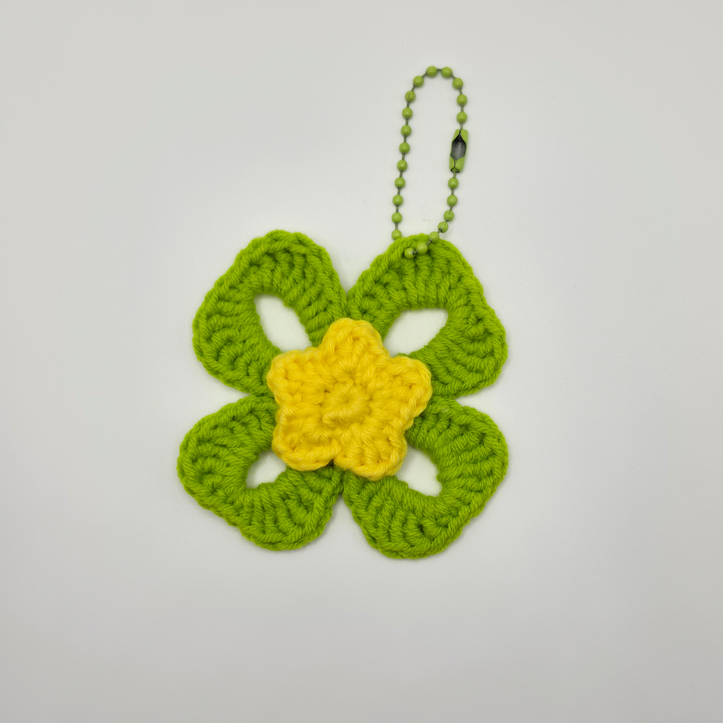 Patch Four-Leaf Clover Bag Charm