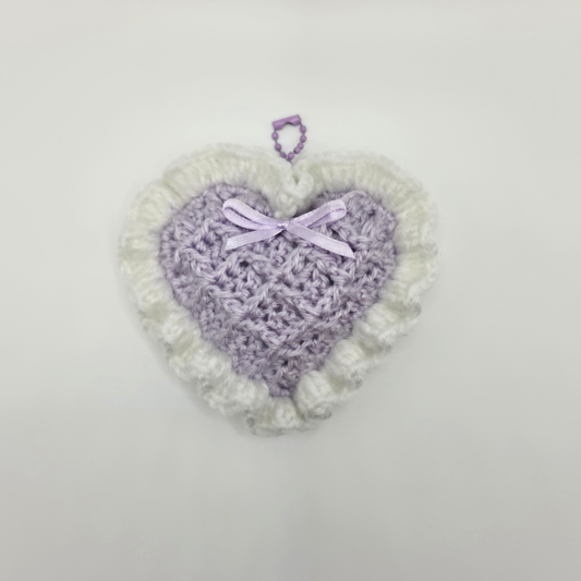 Waffle Texture Sweetheart Bag Charm