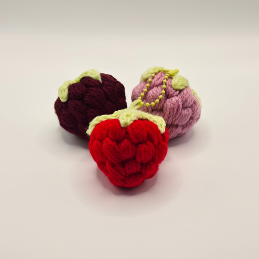 Squishy Strawberry Bag Charm